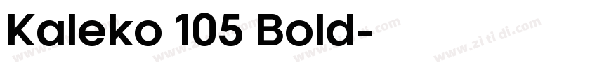 Kaleko 105 Bold字体转换